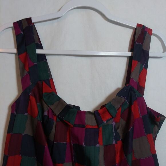 Marc by Marc Jacobs Colorful Block Pattern Women's Sleeveless Tank Top Size 8 - Picture 2 of 7